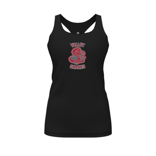 [FT0TRBBK-FYS-LOGO2] Decker Racerback Tank Top (Female Youth S, Black, Logo 2)