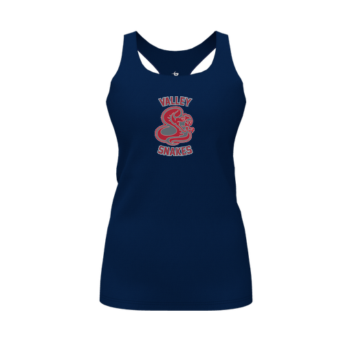 [FT0TRBNV-FYS-LOGO2] Decker Racerback Tank Top (Female Youth S, Navy, Logo 2)