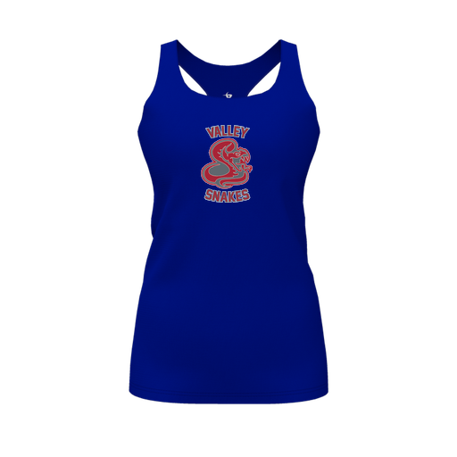 [FT0TRBRY-FYS-LOGO2] Decker Racerback Tank Top (Female Youth S, Royal, Logo 2)