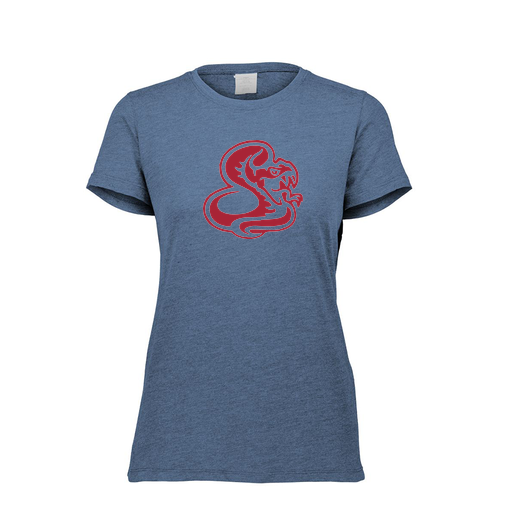 [FTSCUBNV-FAXS-LOGO1] Decker Women's Tri-Blend T-Shirt - Short Sleeve (Female Adult XS, Navy, Logo 1)
