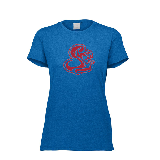 [FTSCUBRY-FAXS-LOGO1] Decker Women's Tri-Blend T-Shirt - Short Sleeve (Female Adult XS, Royal, Logo 1)