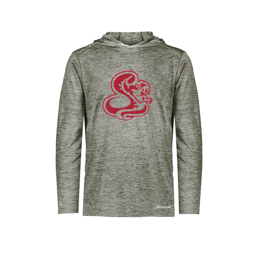 [FOLHCGGY-AS-LOGO1] Decker Men's Charge Hoodie (Adult S, Gray, Logo 1)