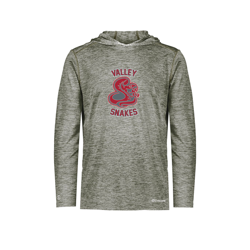 [FOLHCGGY-AS-LOGO2] Decker Men's Charge Hoodie (Adult S, Gray, Logo 2)