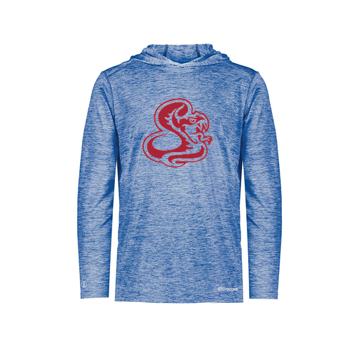 [FOLHCGRY-YS-LOGO1] Decker Youth Charge Hoodie (Youth S, Royal, Logo 1)