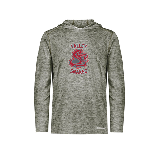 [FOLHCGGY-YS-LOGO2] Decker Youth Charge Hoodie (Youth S, Gray, Logo 2)