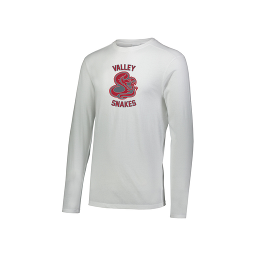 [FTLCUBWH-YS-LOGO2] Decker Youth Tri-Blend T-Shirt - Long Sleeve (Youth S, White, Logo 2)